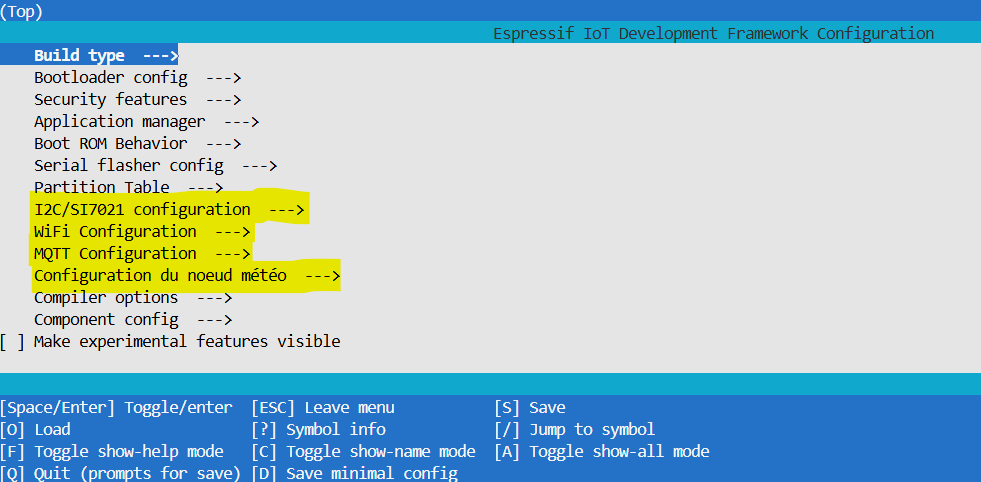 menuconfig